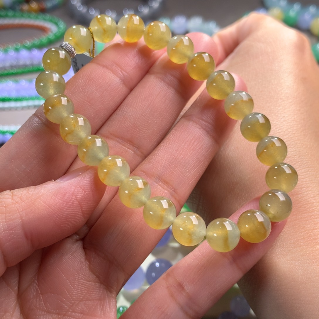 翡翠手链未镶嵌卡8