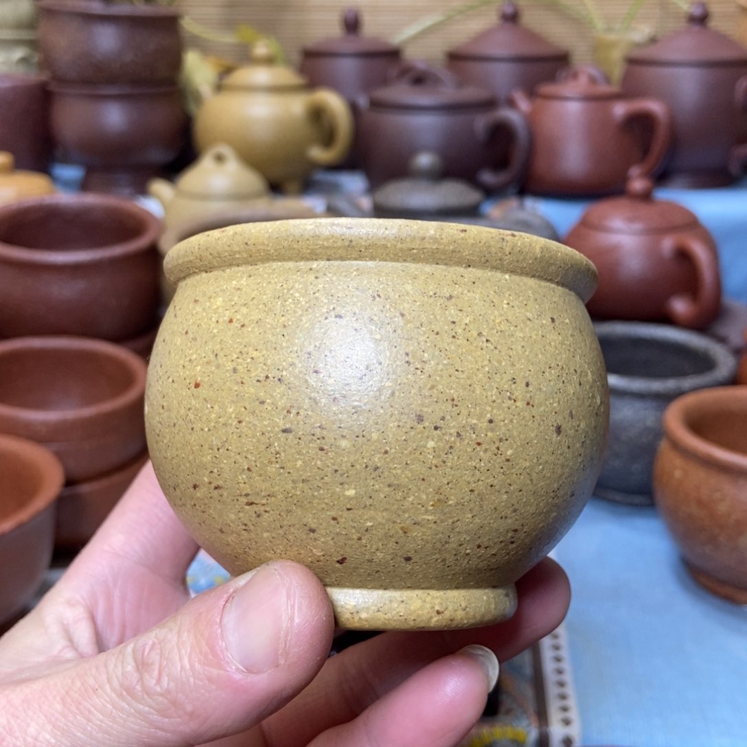 茶杯紫砂乱目全砂手工泥200毫升