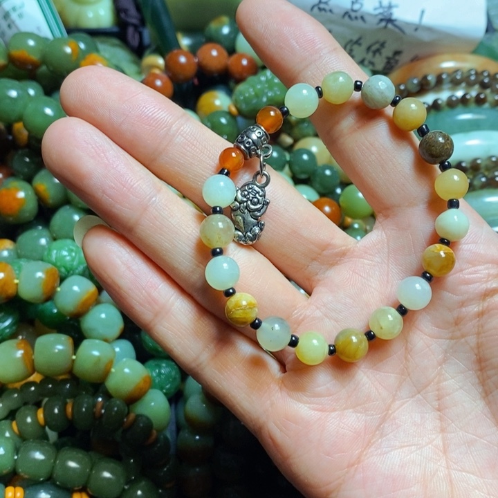 蛇纹石玉发饰未镶嵌