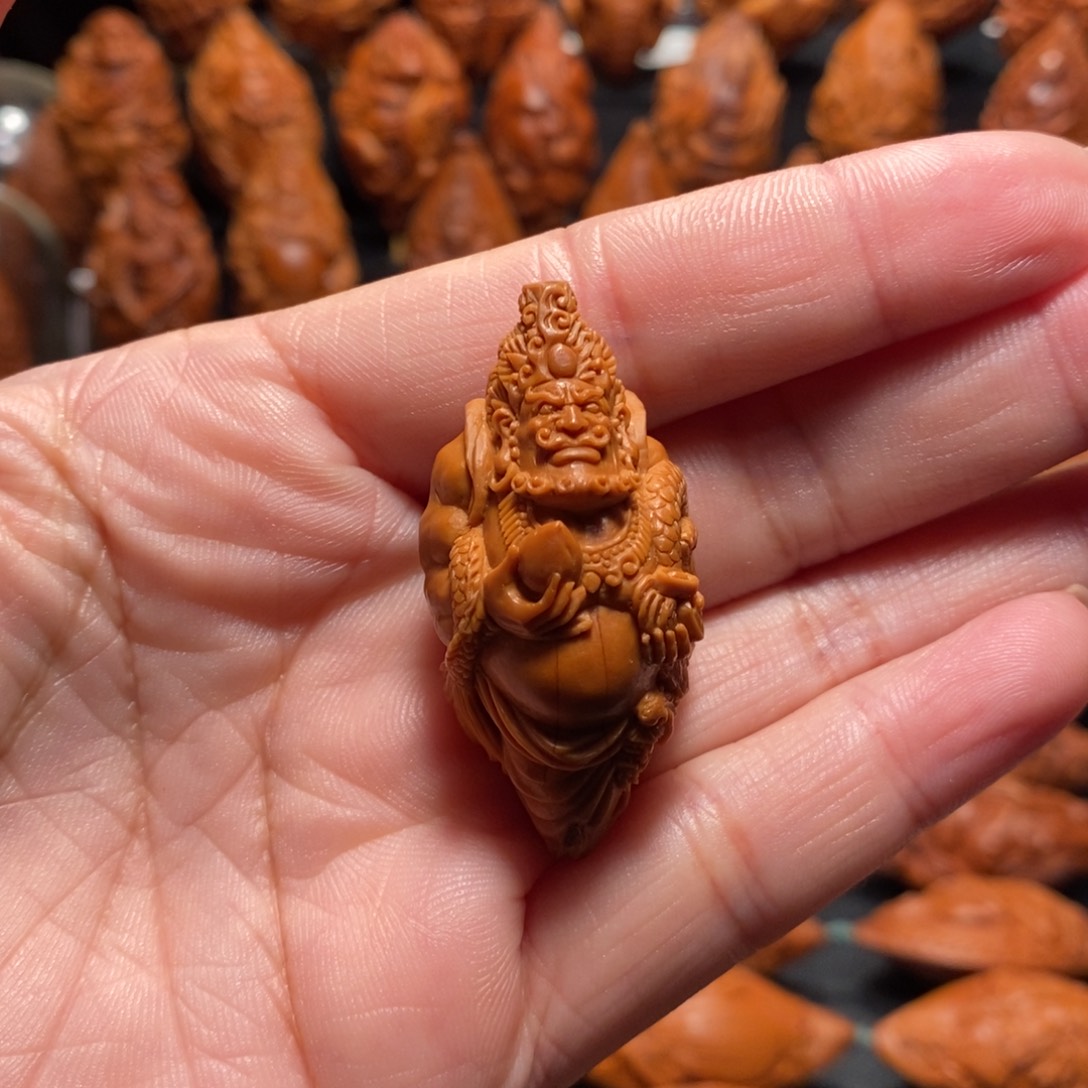 三***尸橄榄核手串/手链白财神