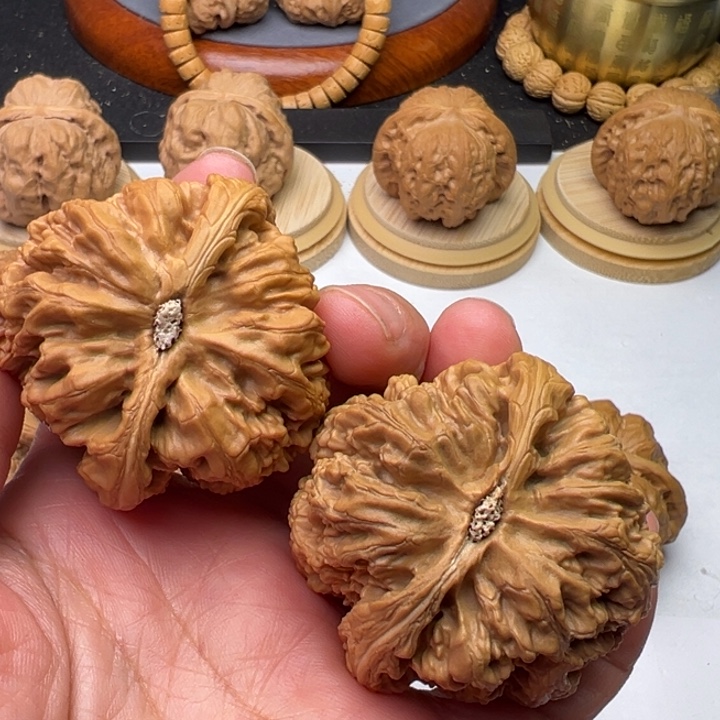 文玩核桃把件粗筋