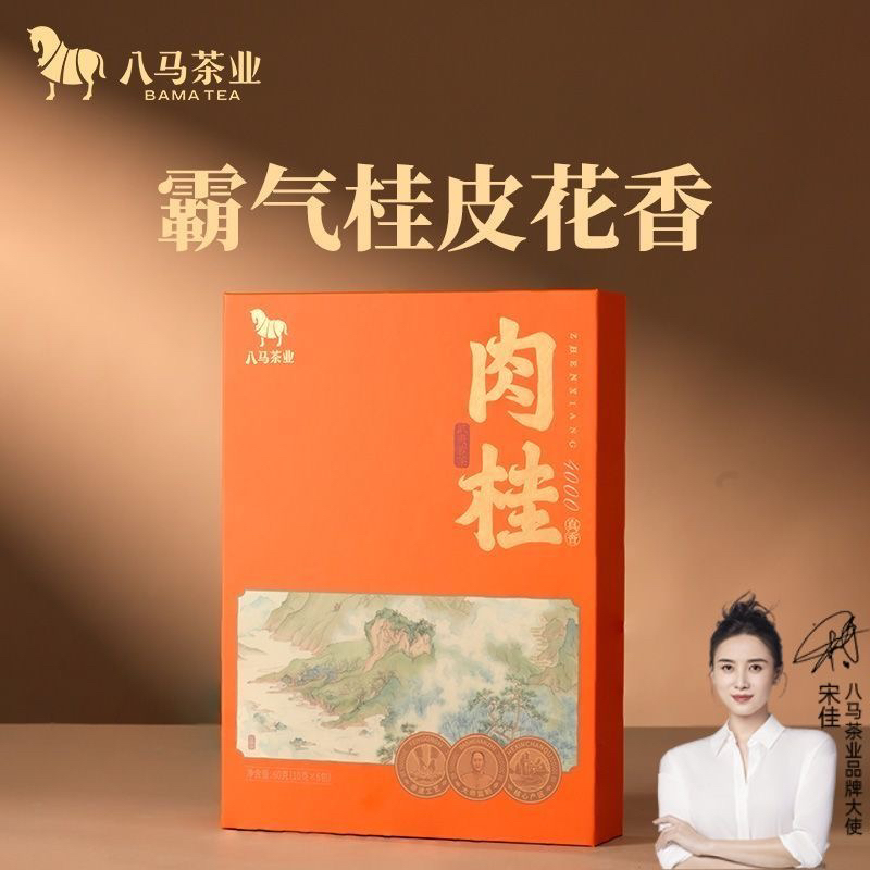 八马真香4000肉桂60g礼盒装门店款特级武夷岩茶节日送礼（带码发）