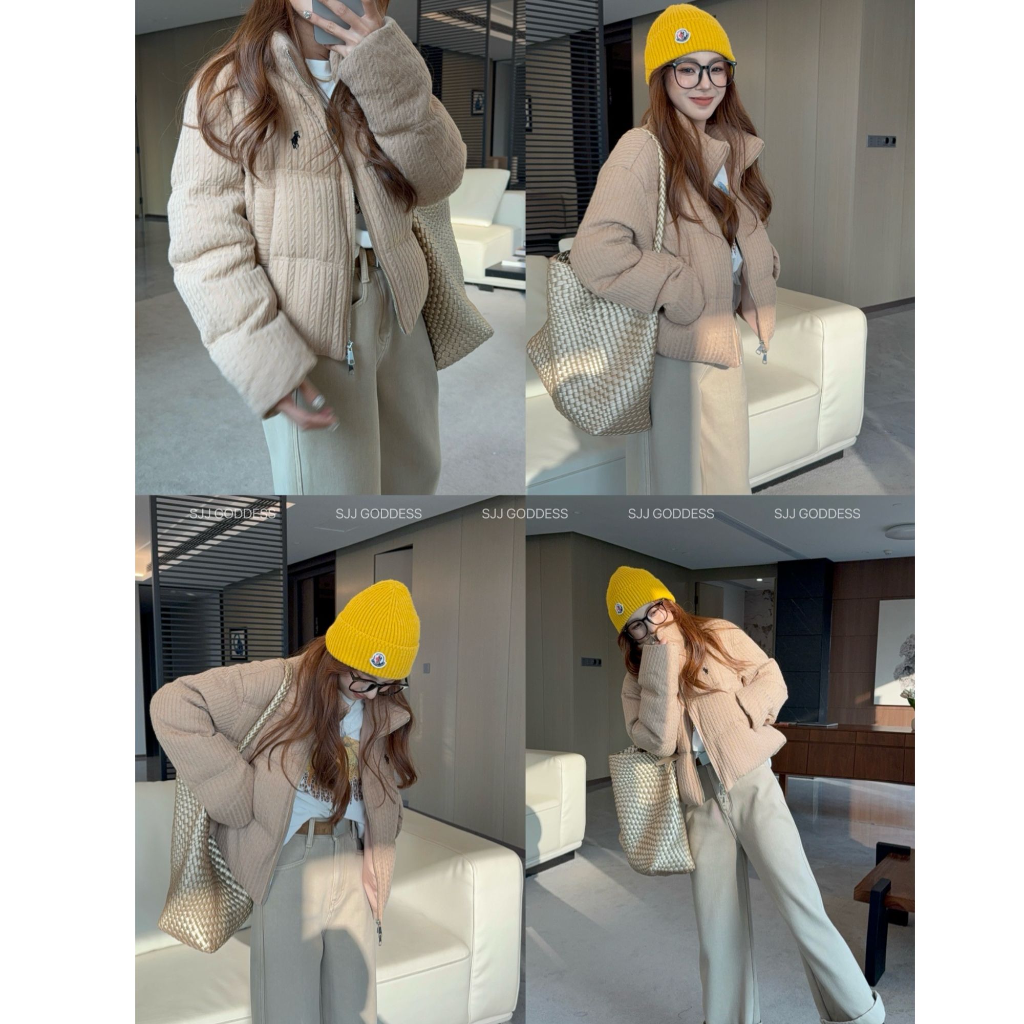 【娇娇私服定制】秋冬新款休闲立领简约短款羽绒服586