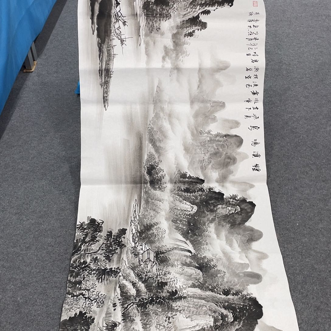 国画今天上午国画作品展示