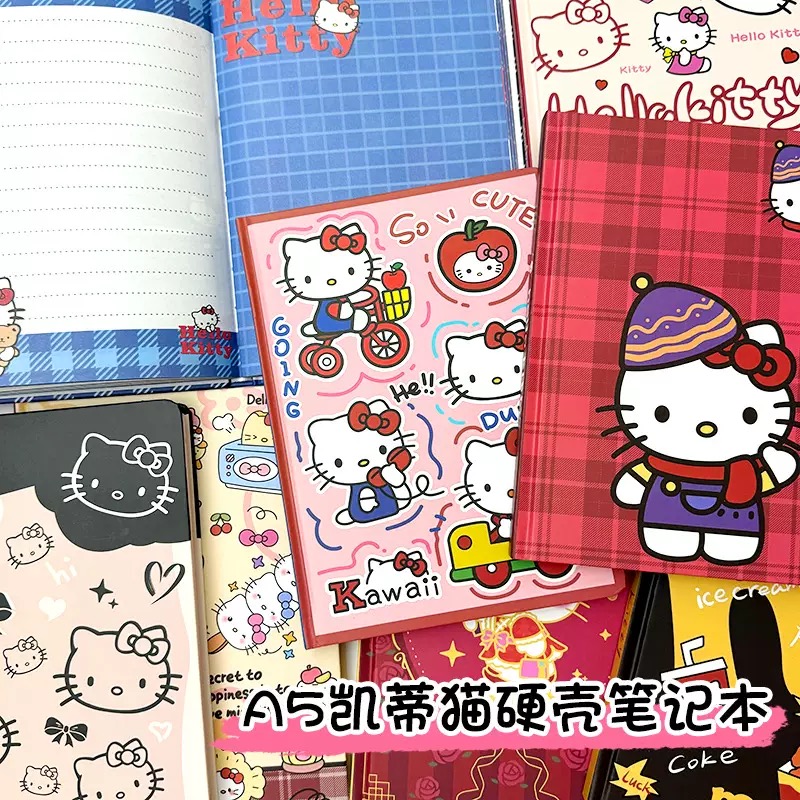 随机全彩页卡通硬壳本手账本A5笔记本