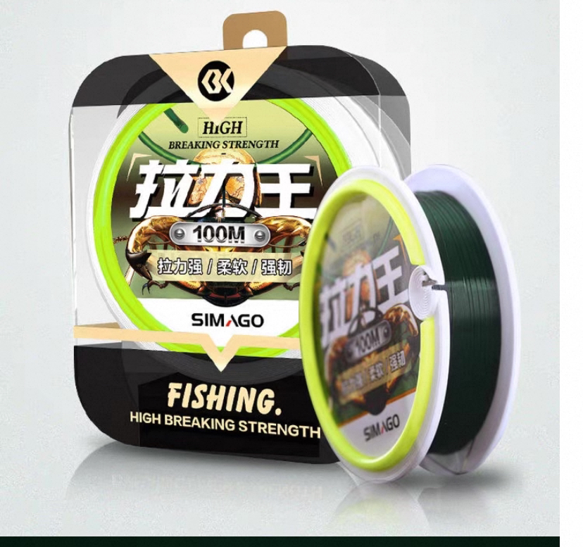 喜曼多 100米 拉力王 滑漂鱼线尼龙线 渔线 拉力强