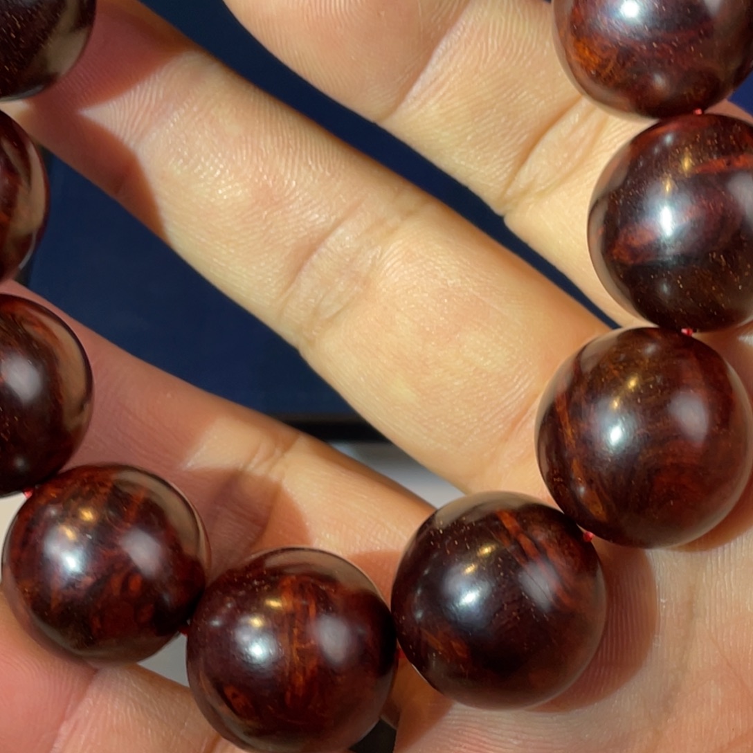 纳***石檀香紫檀（小叶紫檀）2.0极品满瘤疤195号一档