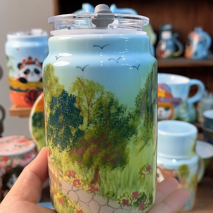 陶景德镇釉下手绘陶瓷 