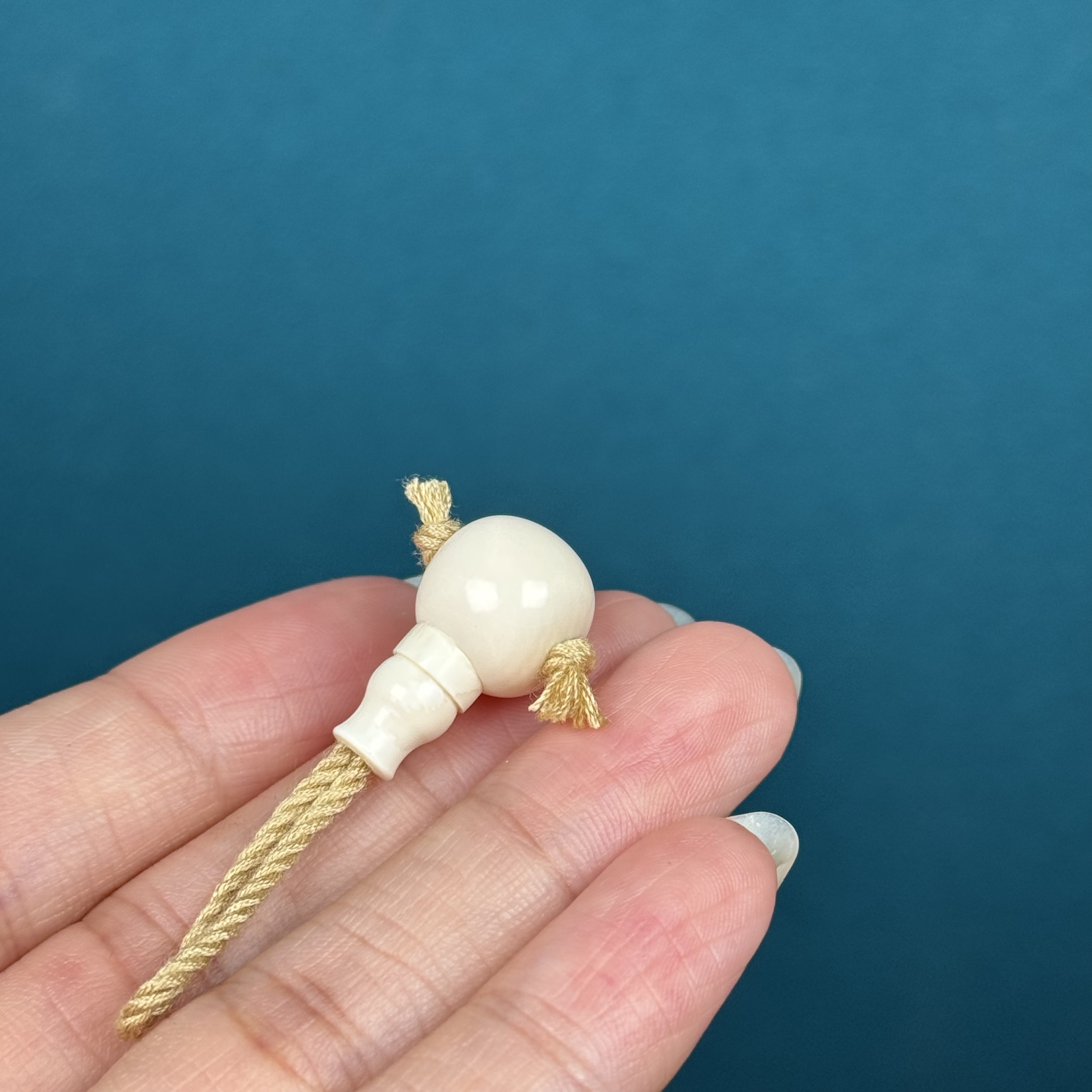 K7865天然猛犸牙 牙芯藏式分体三通10.9*19.9mm一物一图 假一罚十