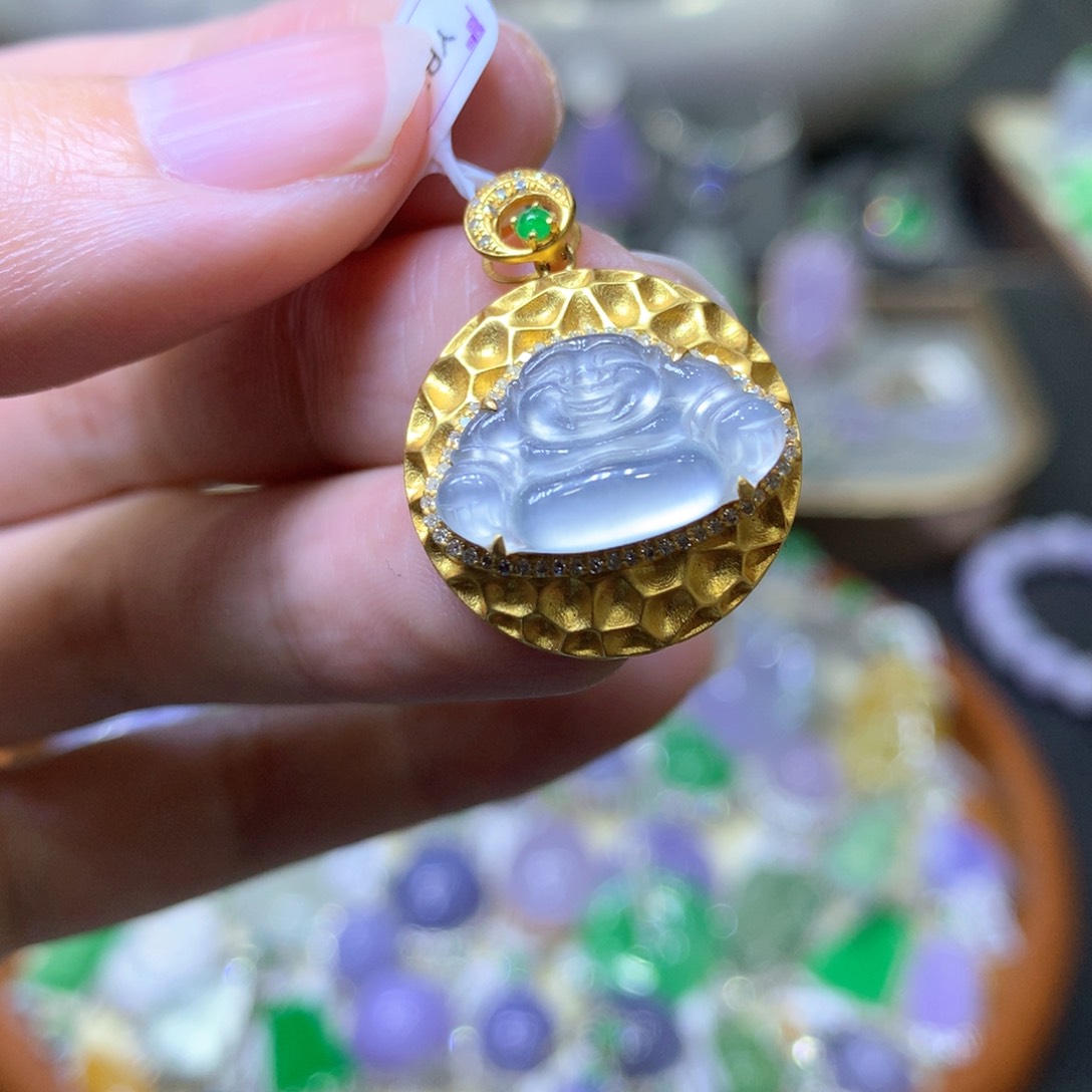 【闪购商品】翡翠颈饰未镶嵌翡翠吊坠项链