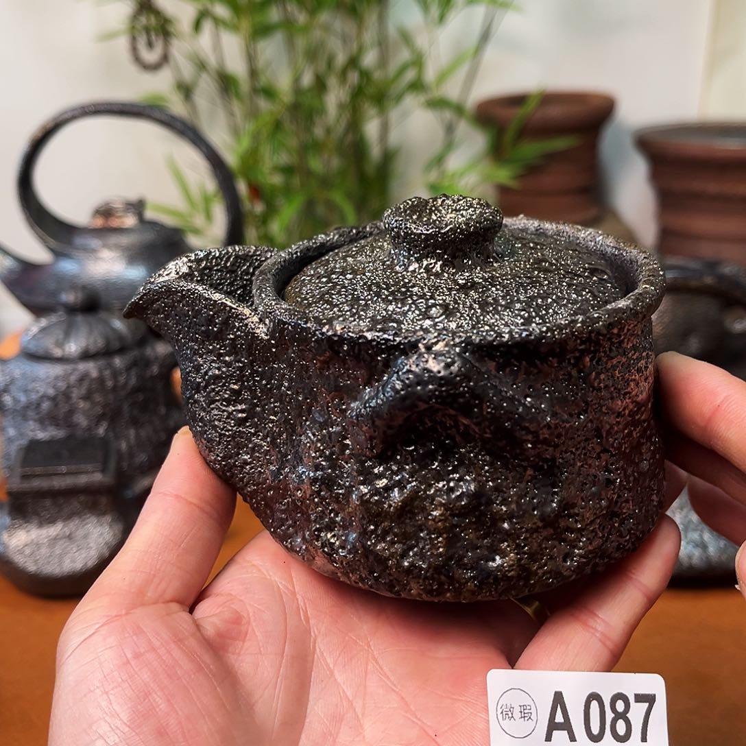 壶荥经黑砂馒头窑碳烧宝瓶福利微瑕