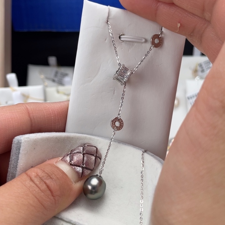 海水珍珠颈饰银S925镶嵌