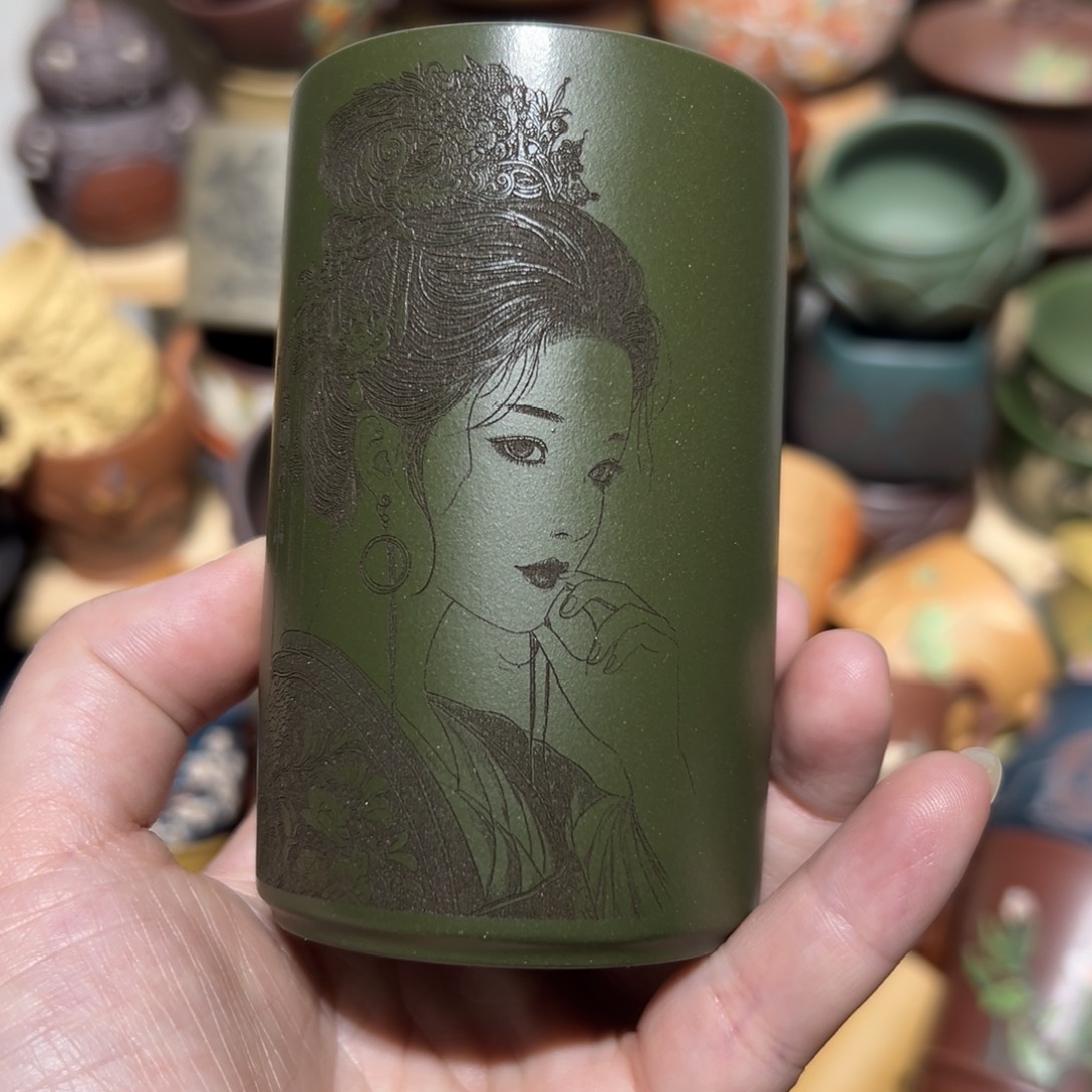 紫砂茶杯宜兴紫砂主人杯
