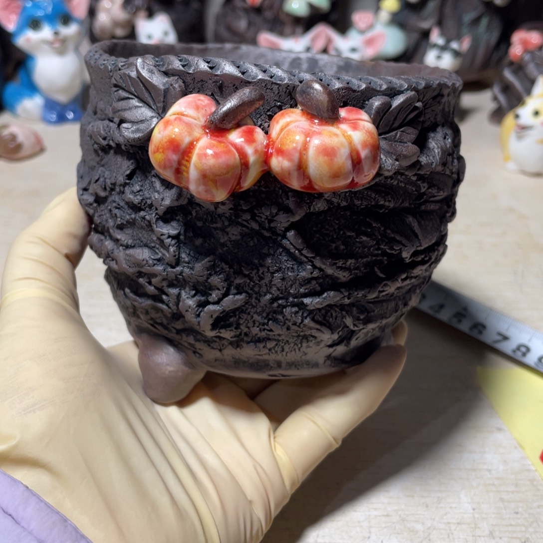 内口9左右的花盆上