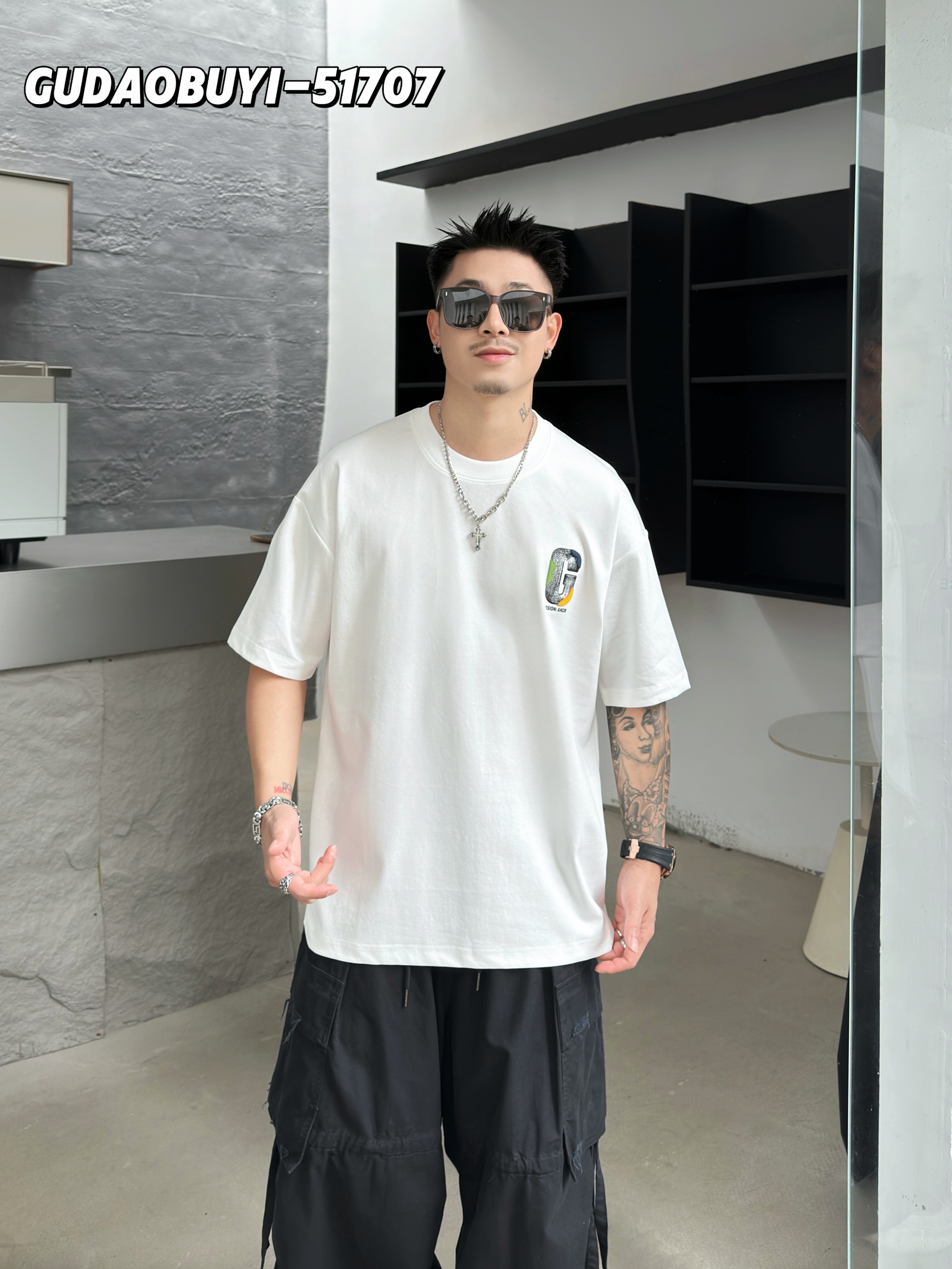 【夏季】新款男女同款时尚C字母短袖T恤51707