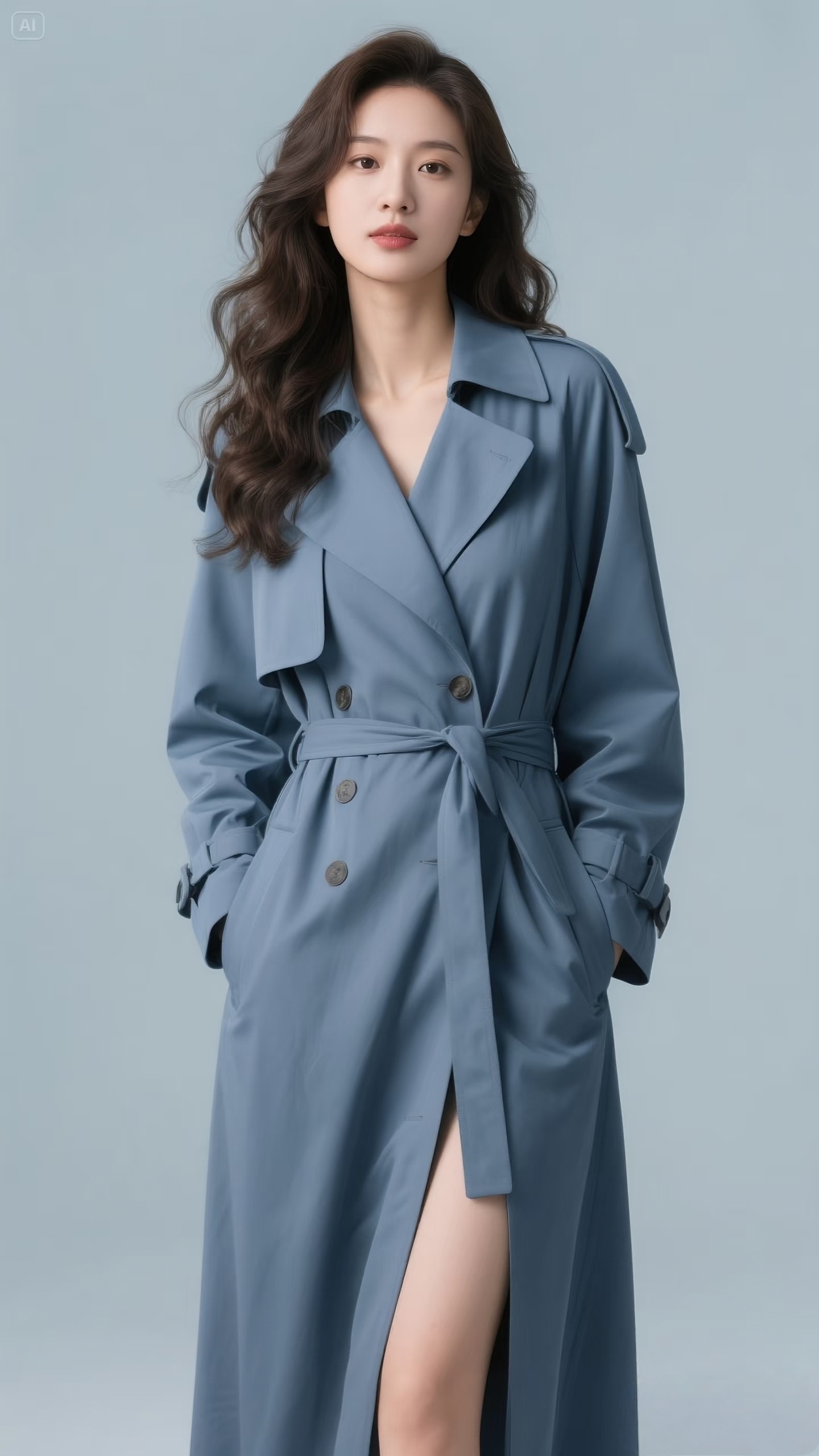 小然家 秋冬时尚休闲风衣百搭款「非主图款」