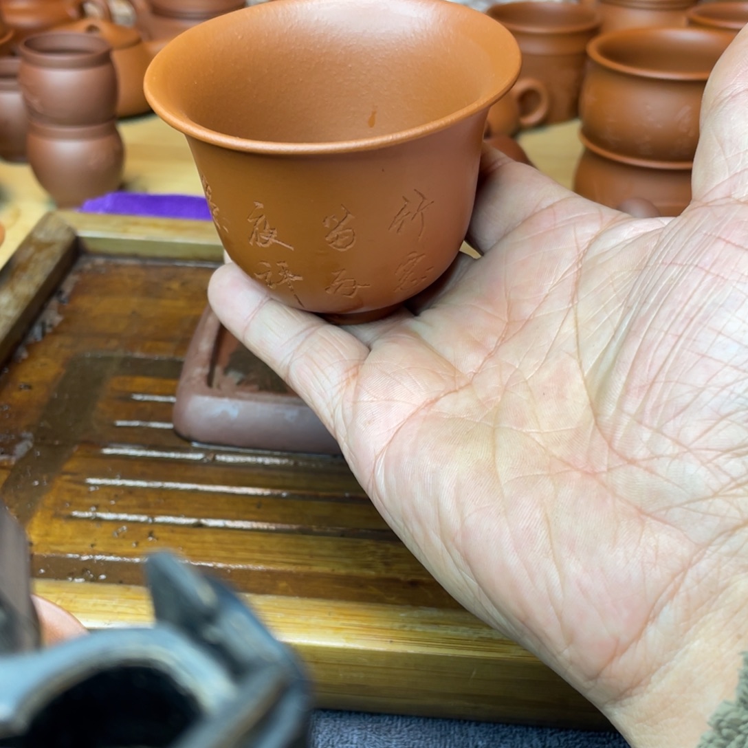 *****紫砂茶壶原矿赵庄朱泥手刻