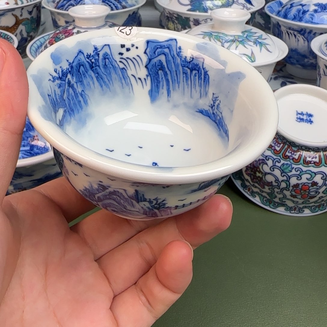 彦祖纯手工手绘茶具123