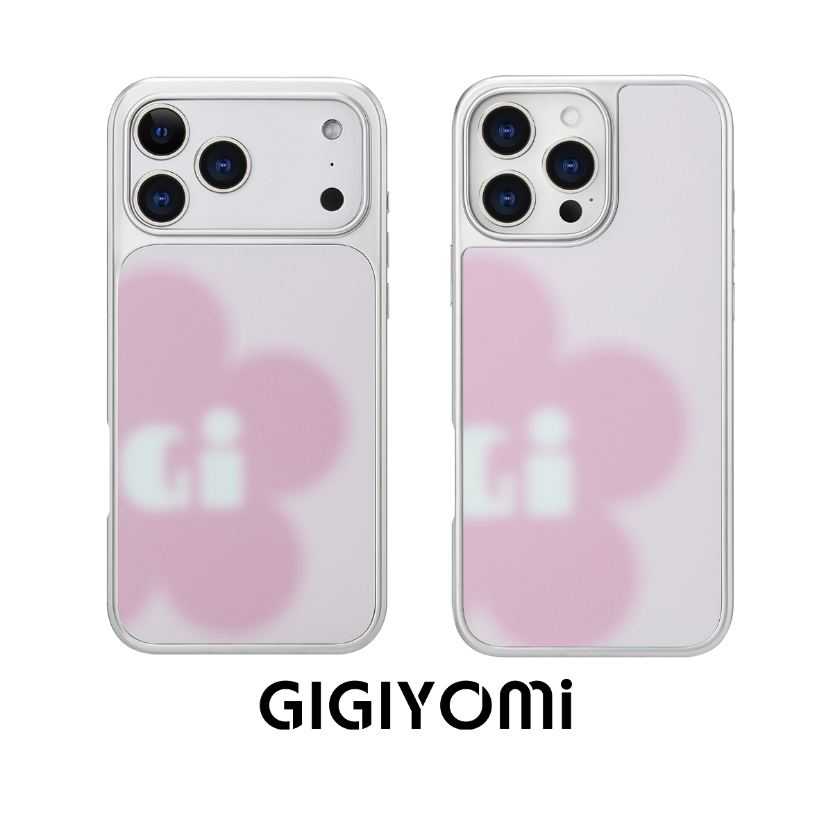 GIGIYOMi【粉雾银梦】韩国晕染电镀银磁吸iPhone1617promax手机壳
