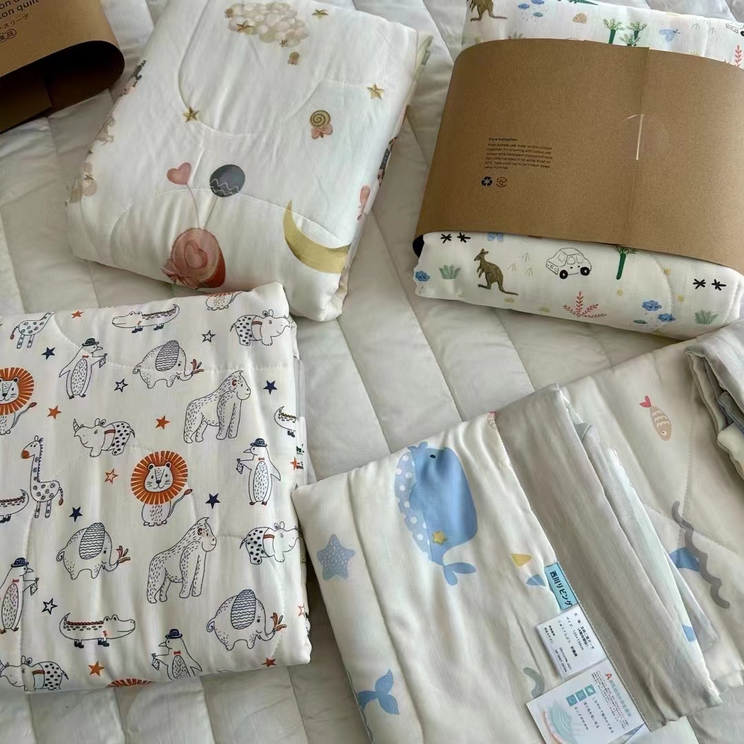 西  多花色双纱夹棉小被子