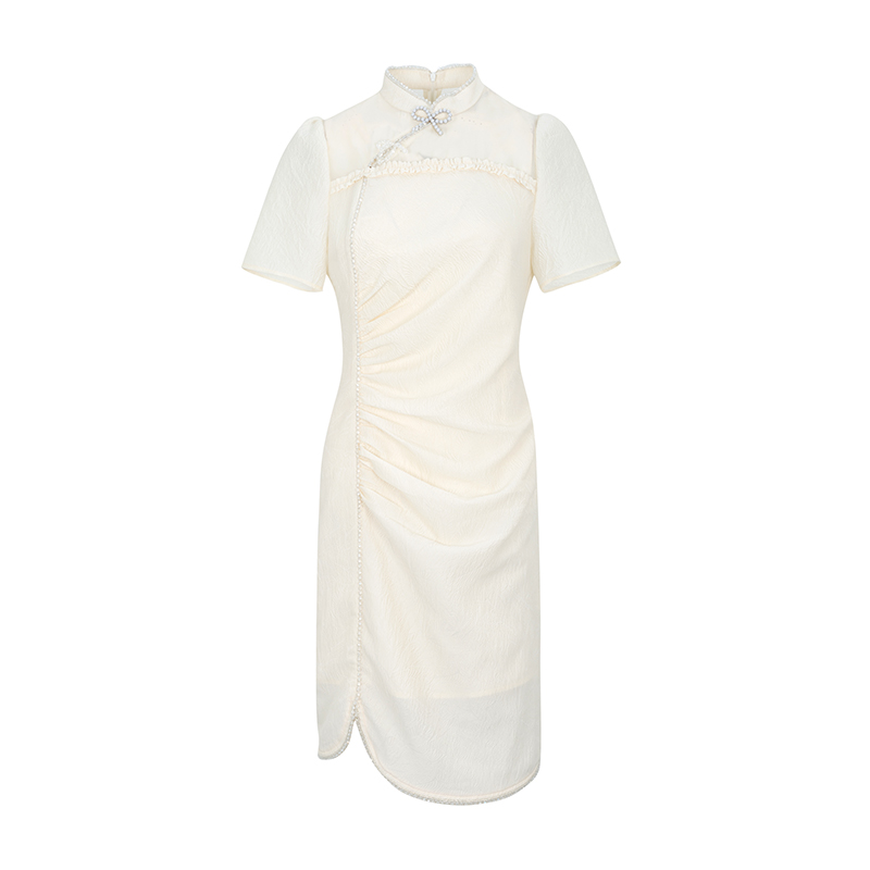 【媛媛女王专属】商场同款新品夏季立领连衣裙N194B32900