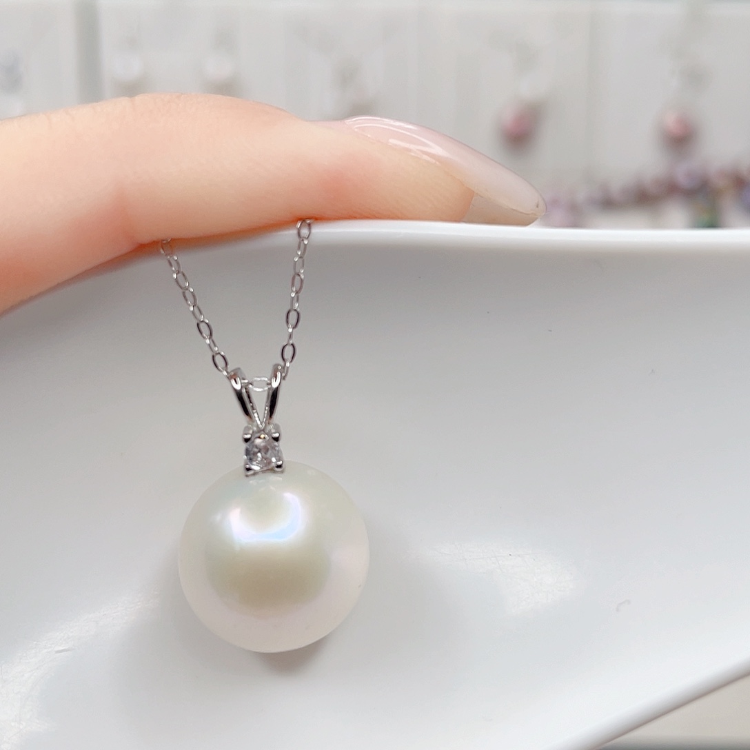 合金淡水珍珠吊坠(赠链)