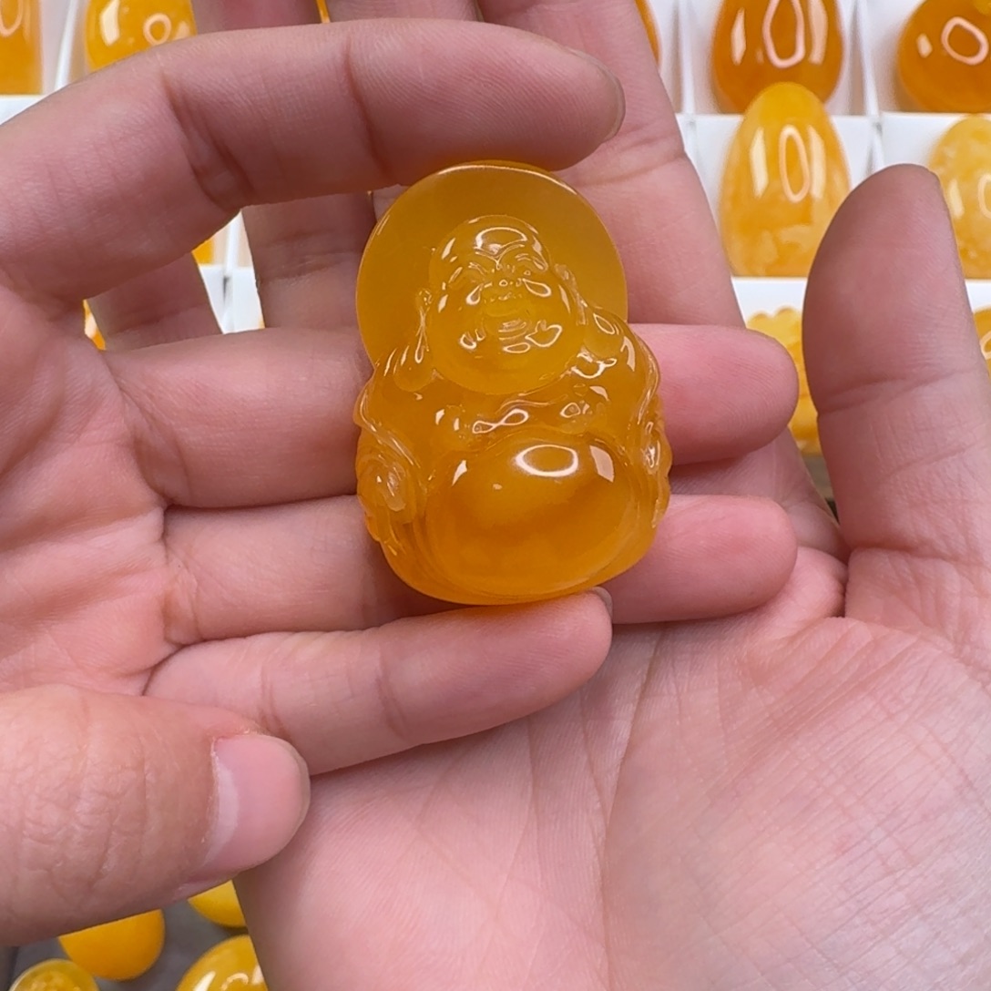 蜜蜡毛衣链未镶嵌