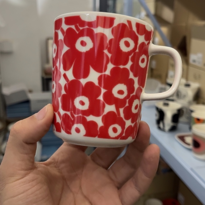 marimekko限定60周年红色小花250ml