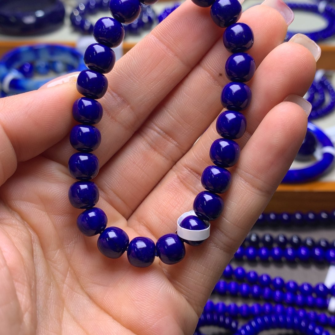 青金石手串未镶嵌8mm197