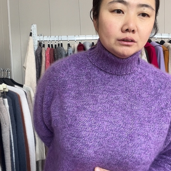 紫色高反一件加厚