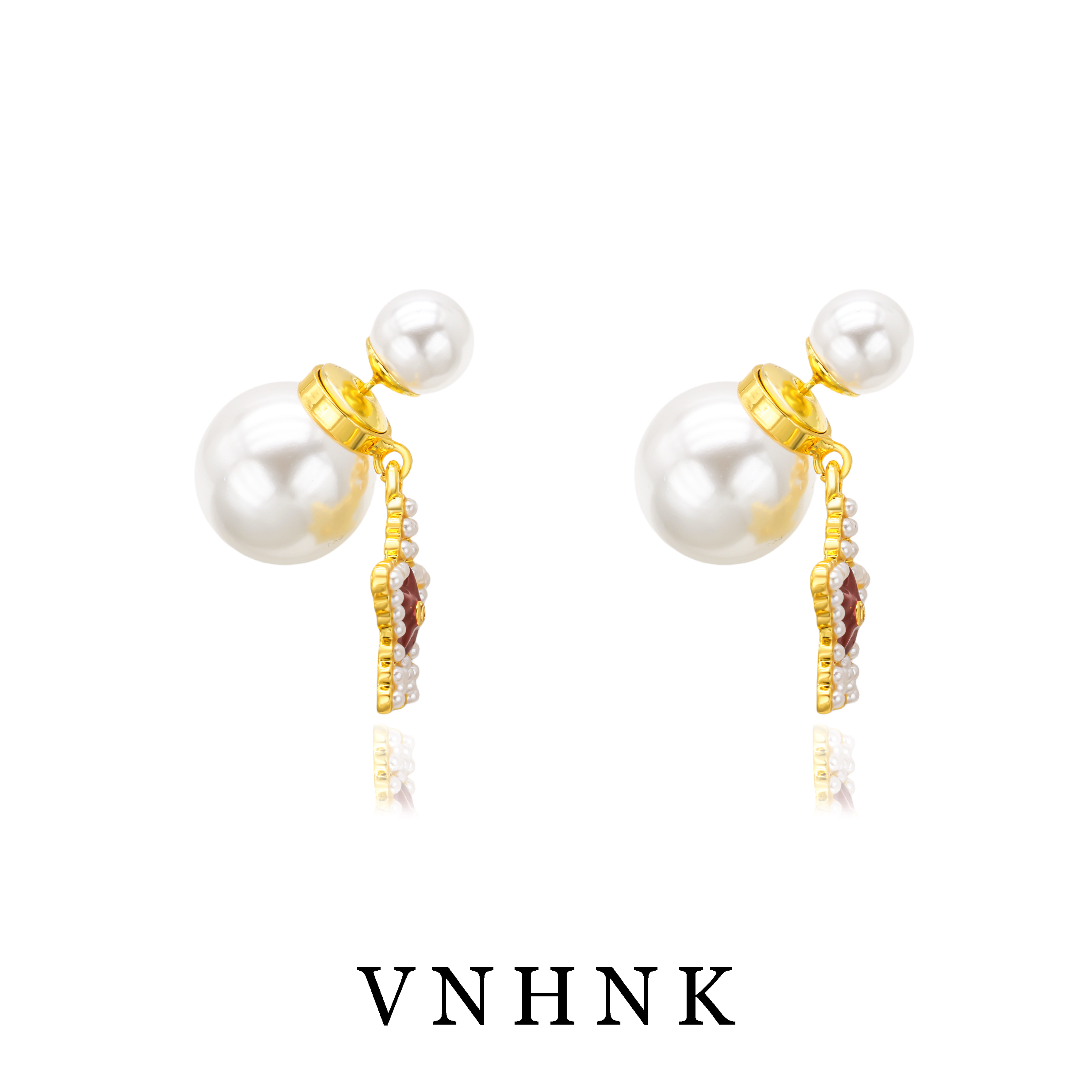 铜合金仿珍珠耳饰 美可儿   M115  白色时尚气质耳环