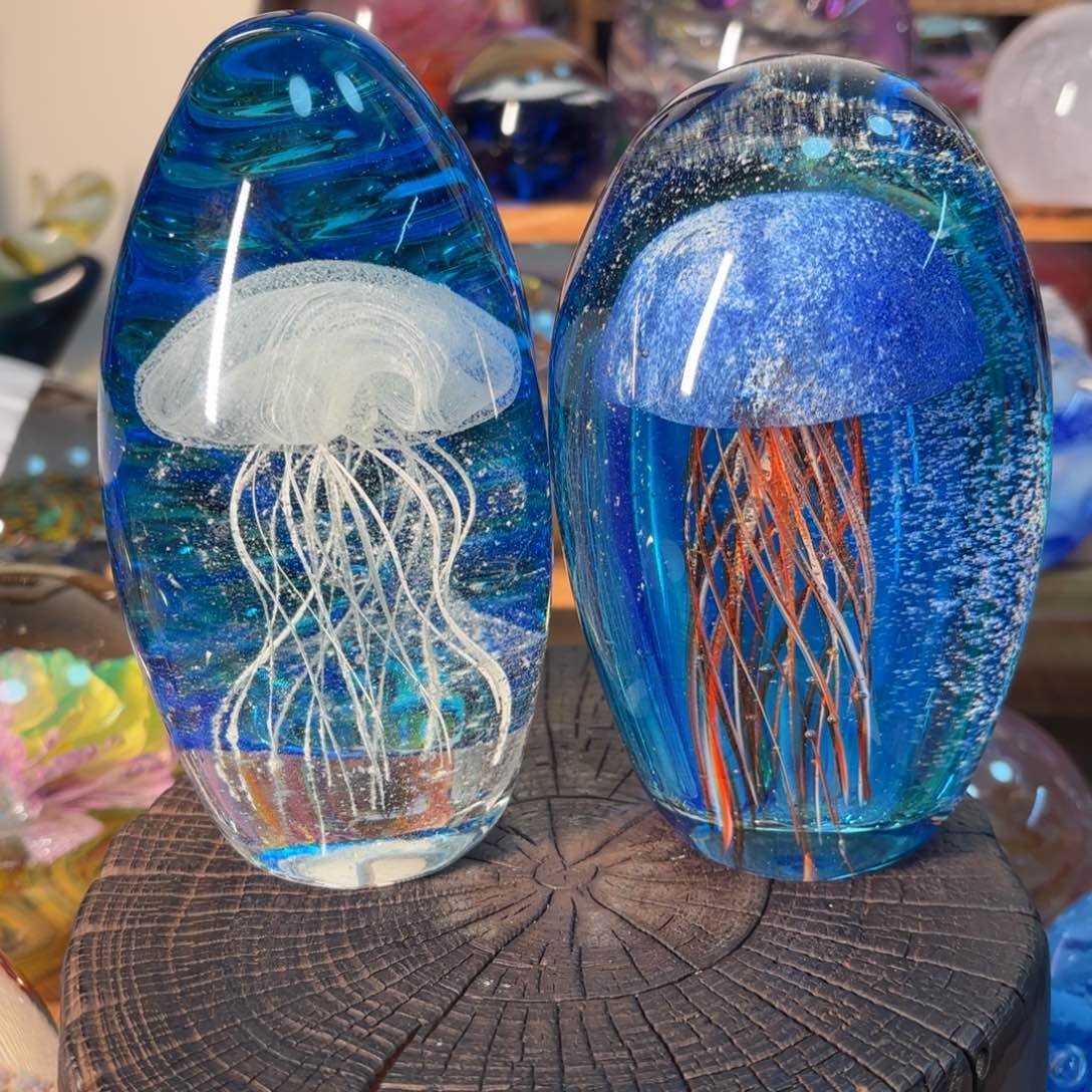 琉璃手工艺品微瑕2个