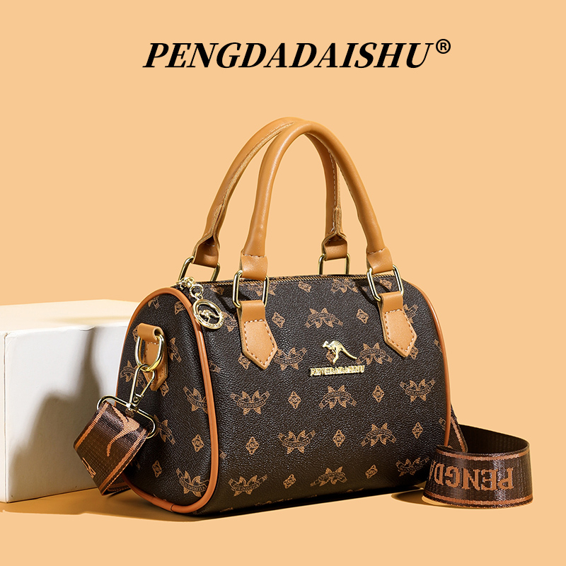 新款女士圆筒背包韩版洋气潮流手提包逛街母亲节雨辰女包店