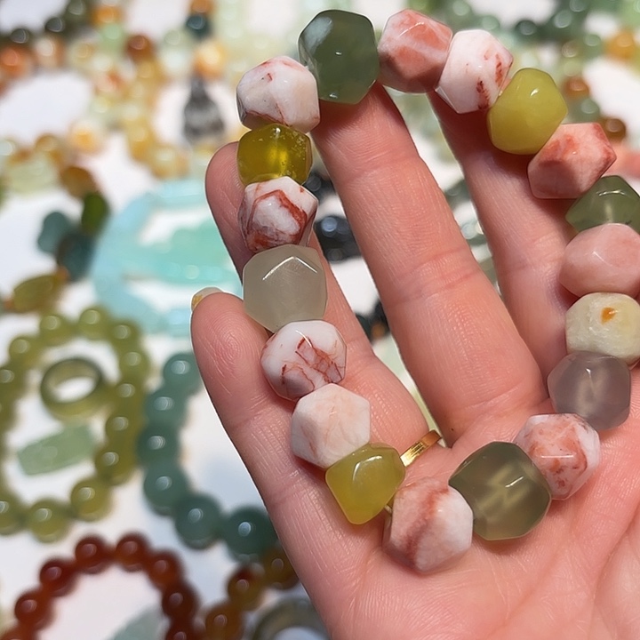 蛇纹石玉未镶嵌手串