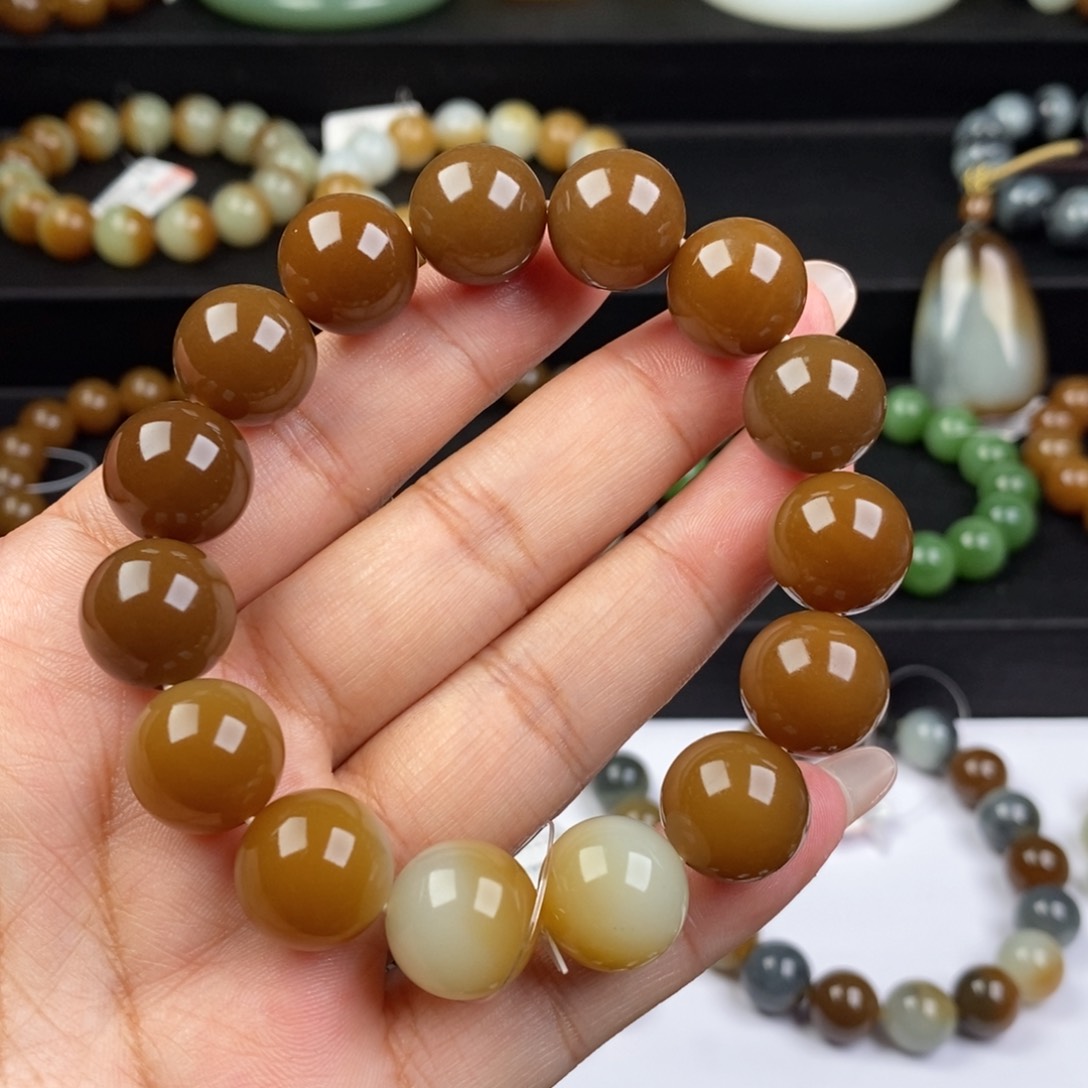 和田玉手串未镶嵌