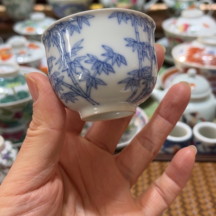 手绘茶杯盖碗陶瓷
