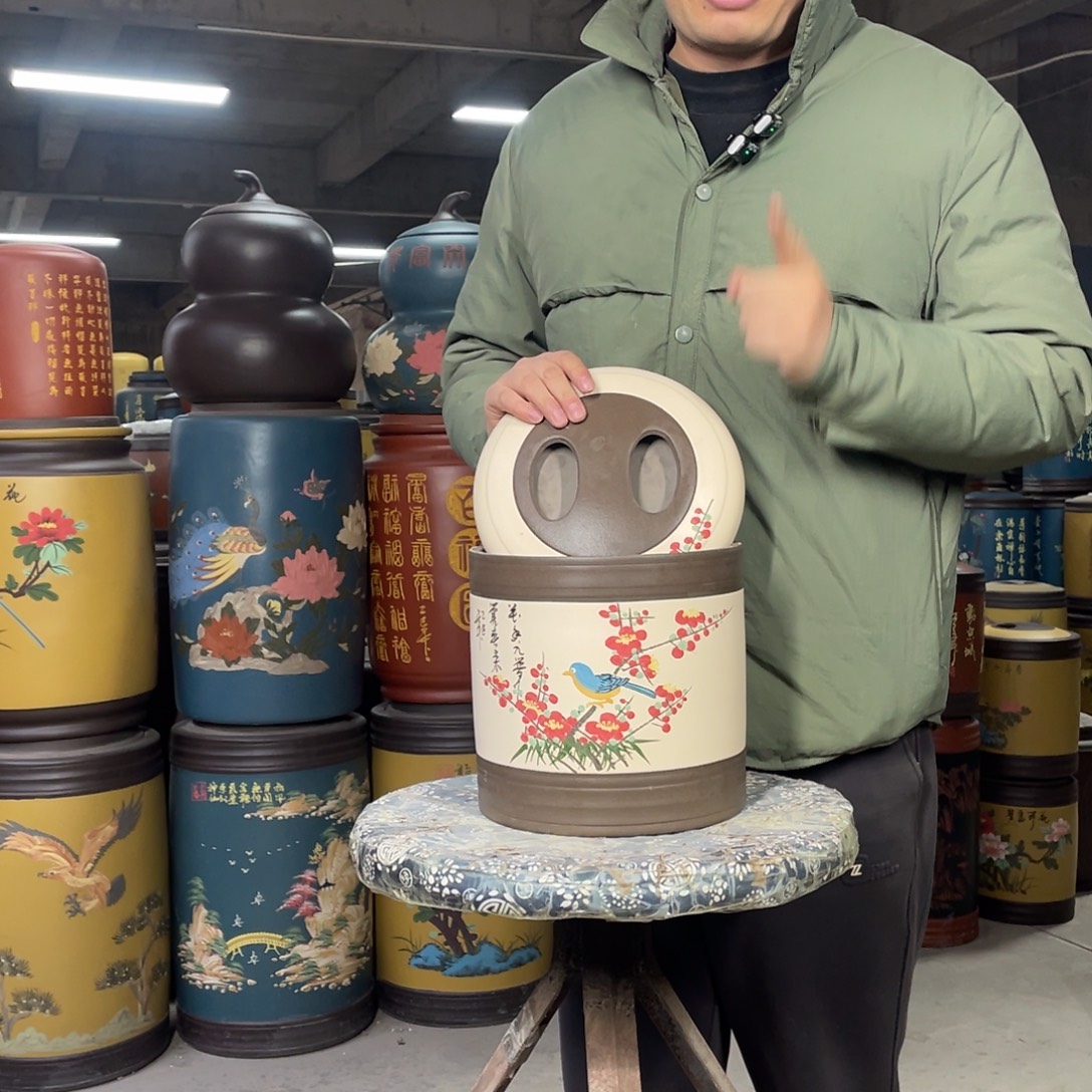 宜兴原矿紫砂茶叶罐