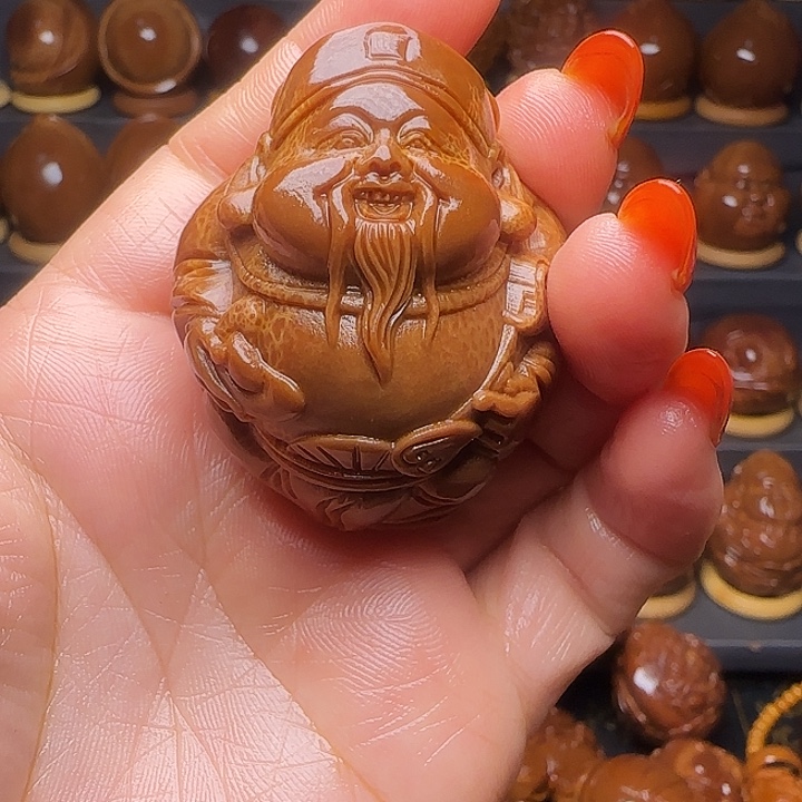 粮***心橄榄核手串/手链4.1财神