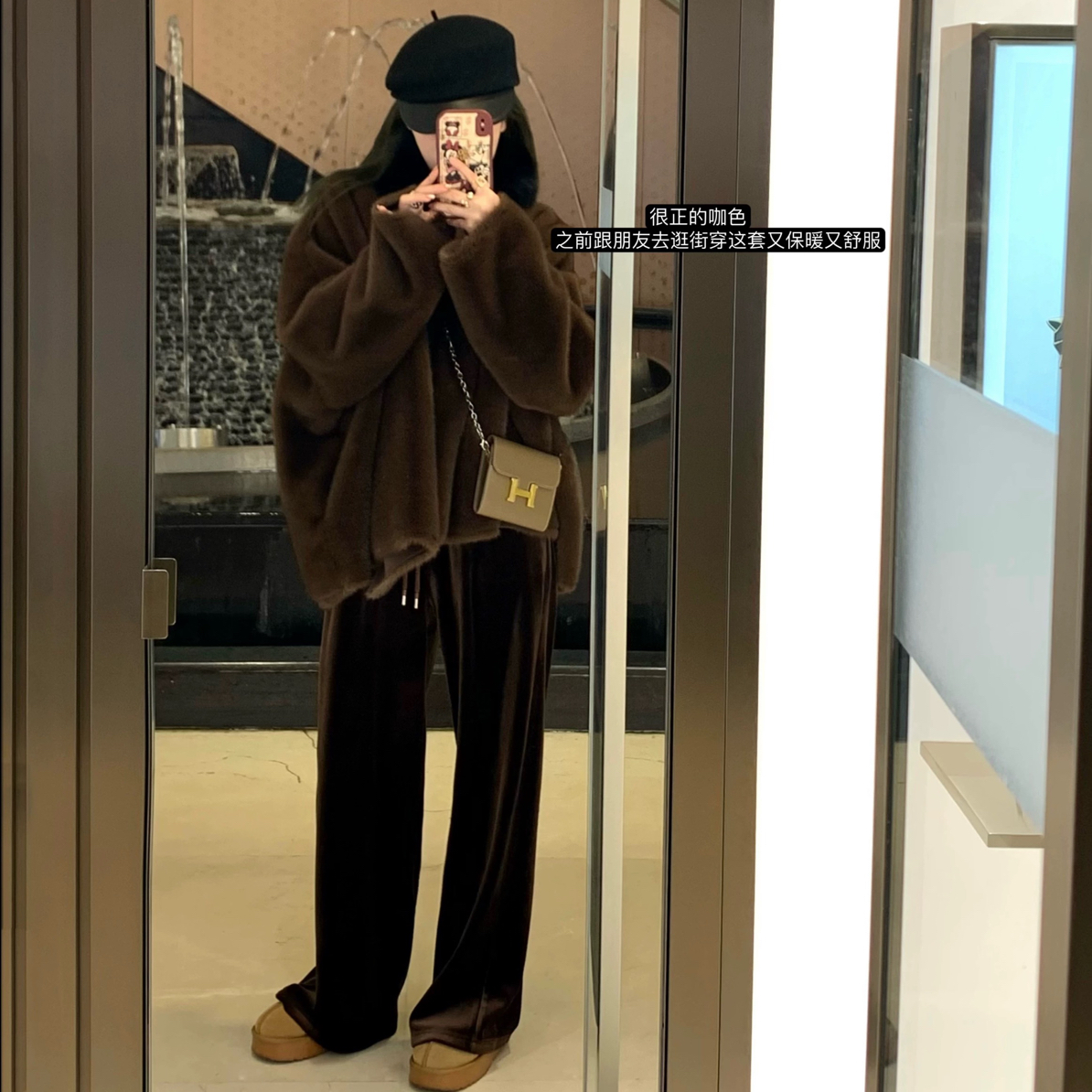 linyings厚款加绒丝绒直筒裤03