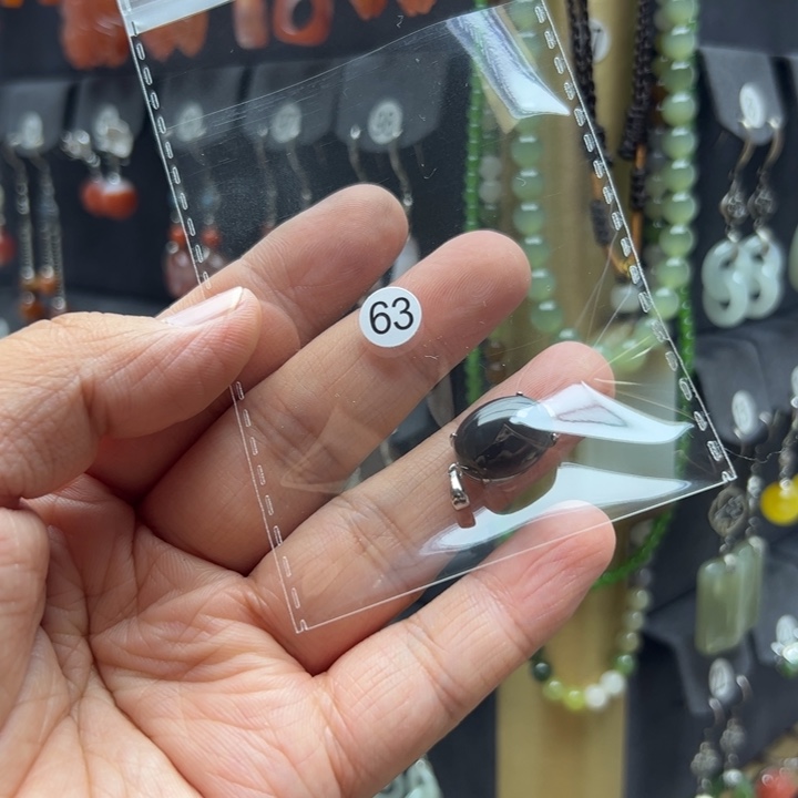 幸***人和田玉银S925镶嵌耳饰