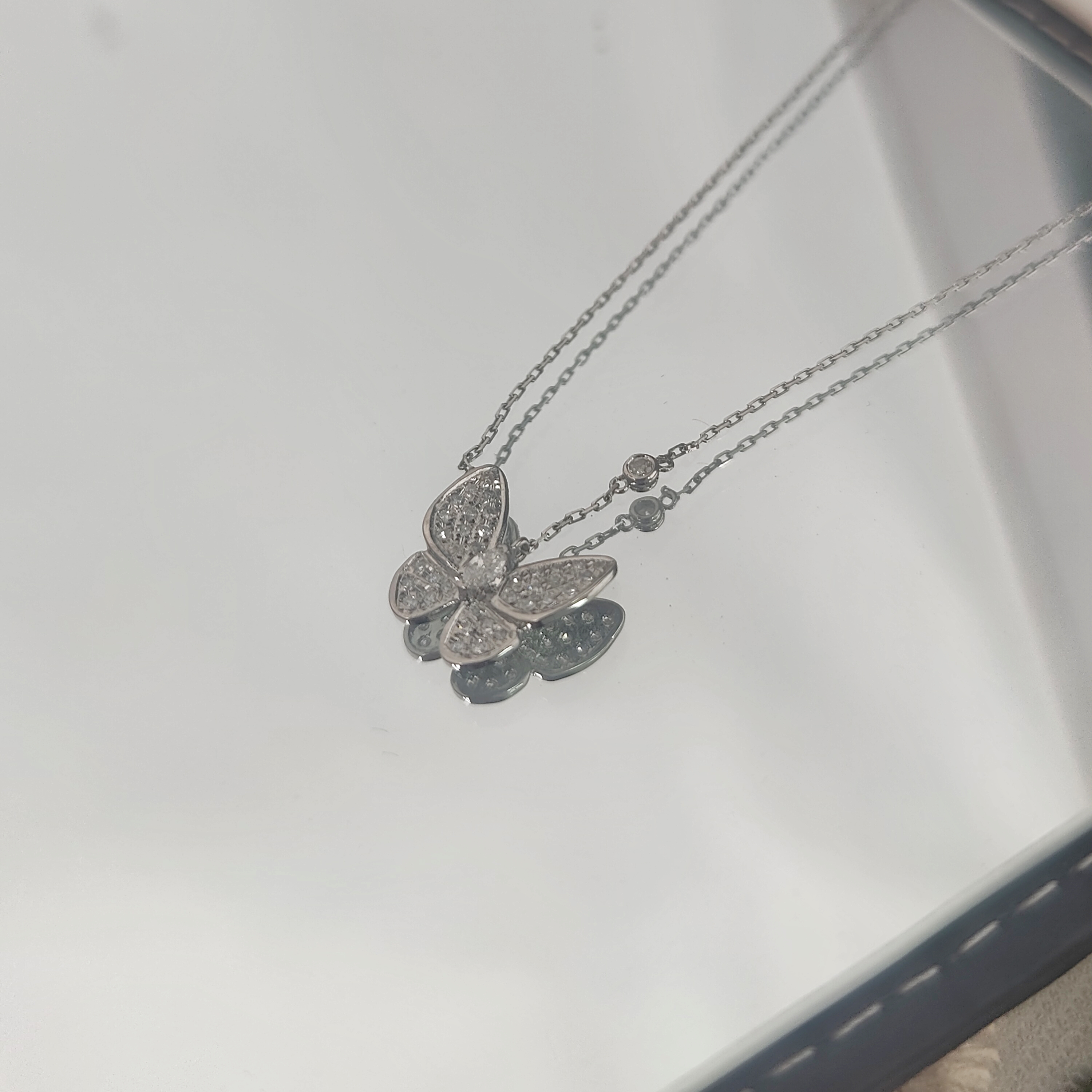 【金玺珠宝A】马眼蝴蝶项链