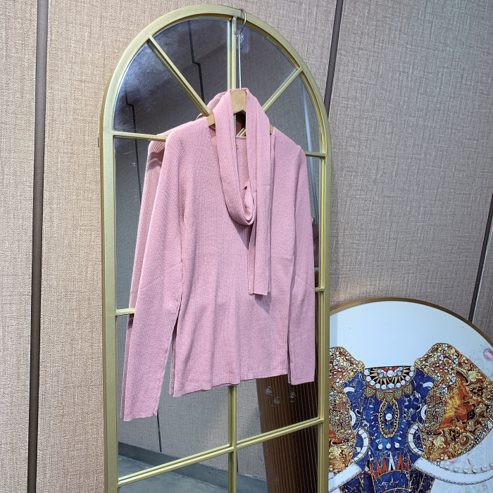 BS636孕妇粉色针织衫90-130