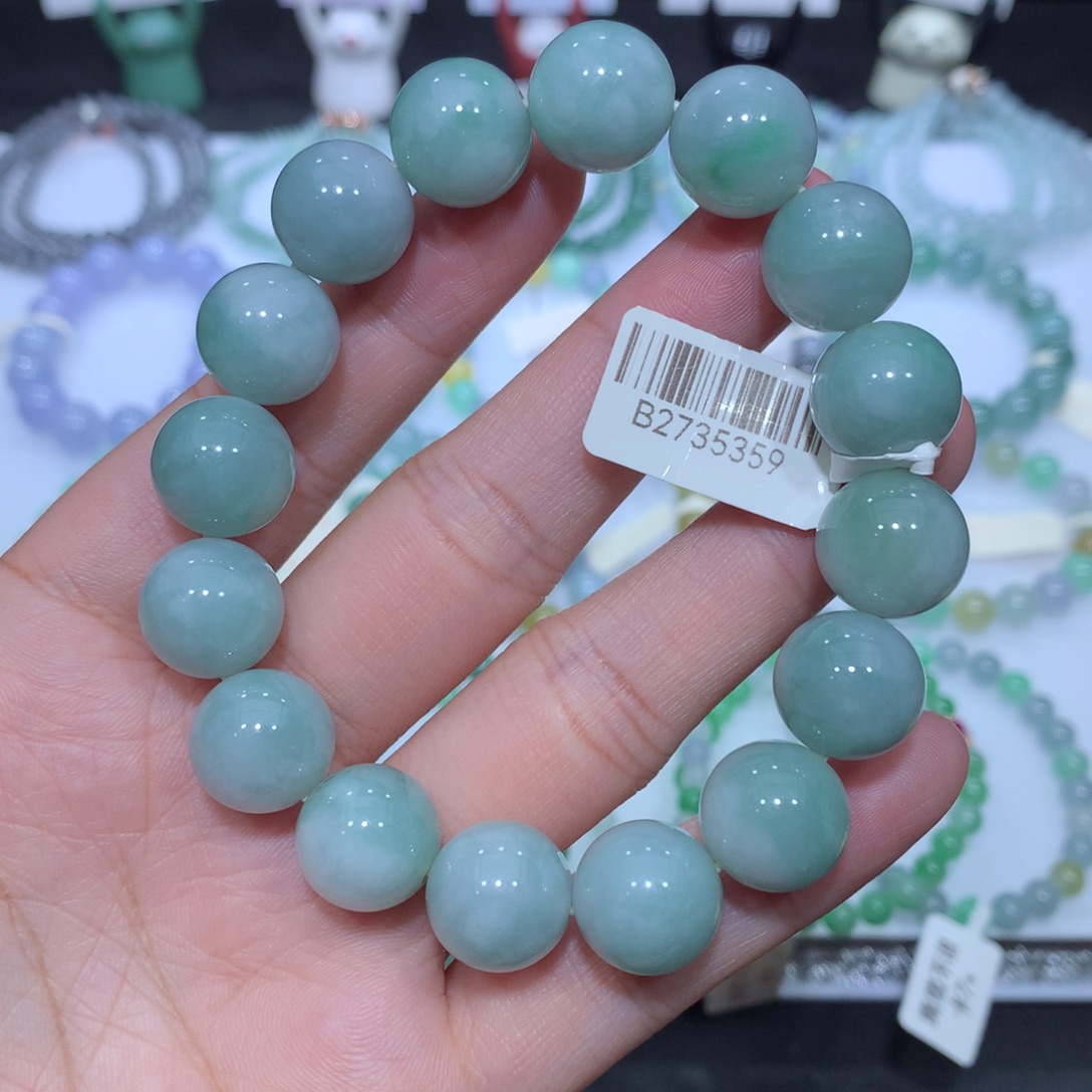 翡翠未镶嵌手串天然