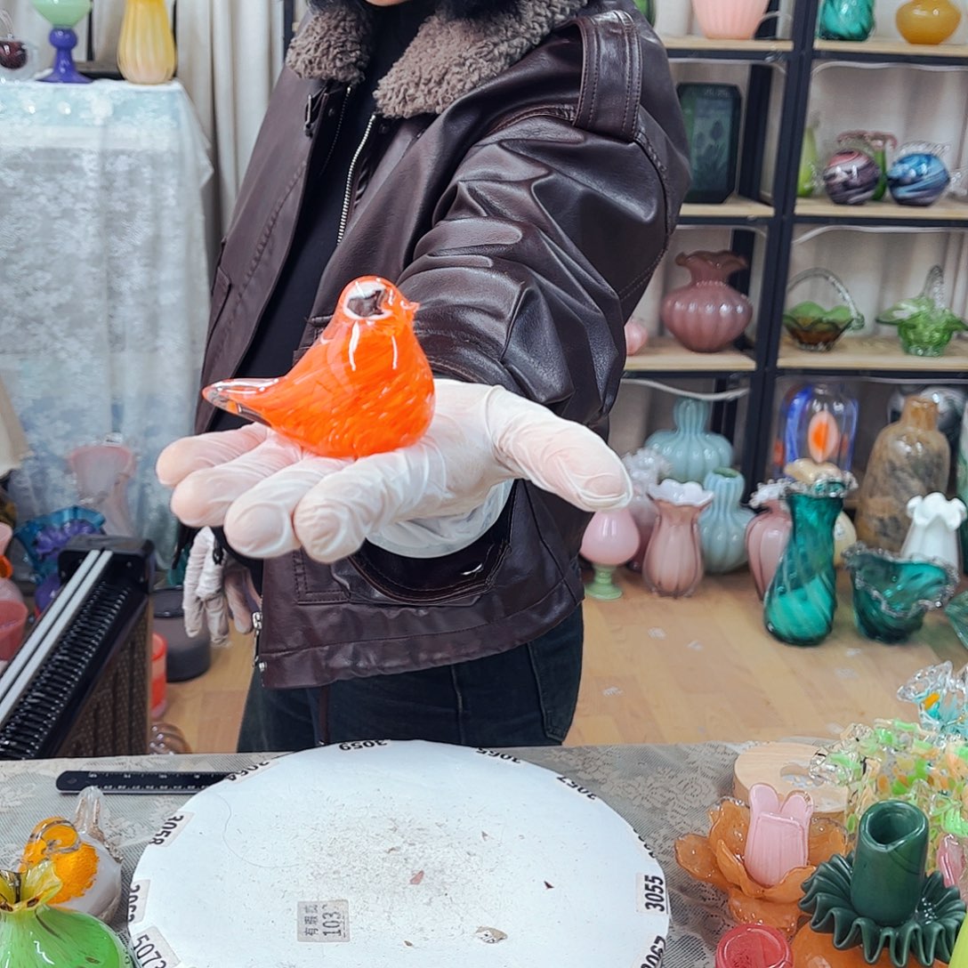 迷你鸟福利家悦琉璃工艺品