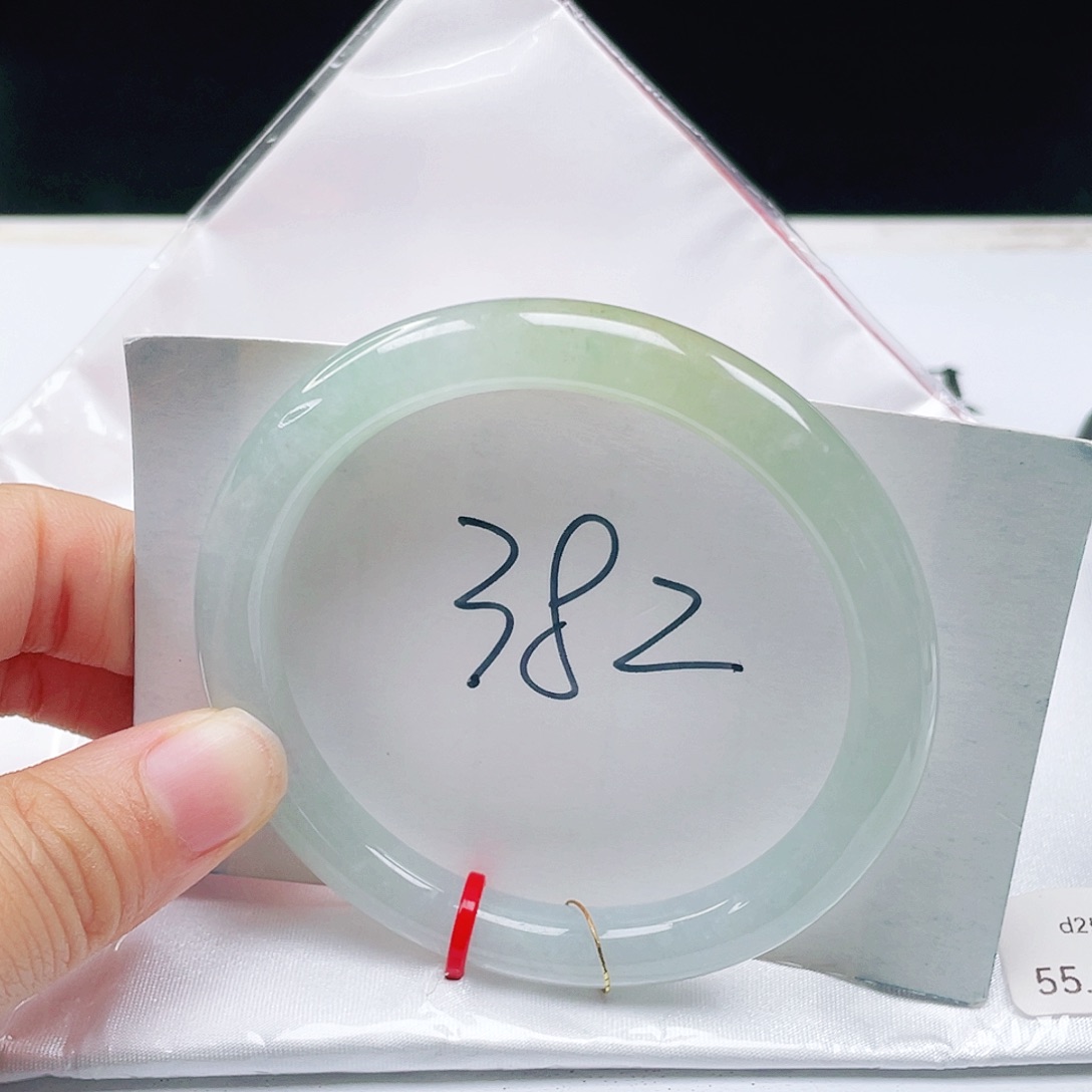 未镶嵌手镯翡翠55+圆条