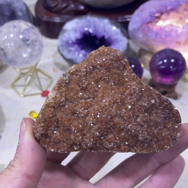 紫晶水晶摆件未镶嵌