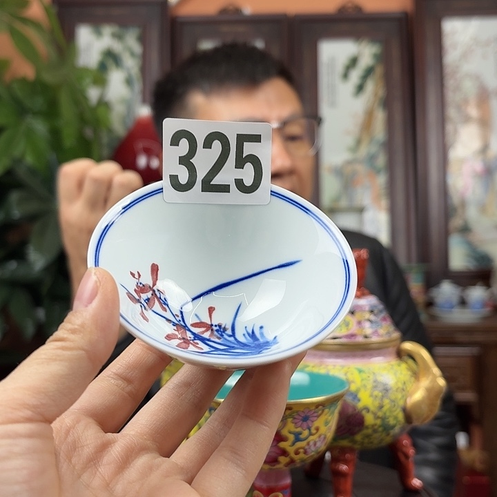 摆件陶景德镇陶瓷收工杯子