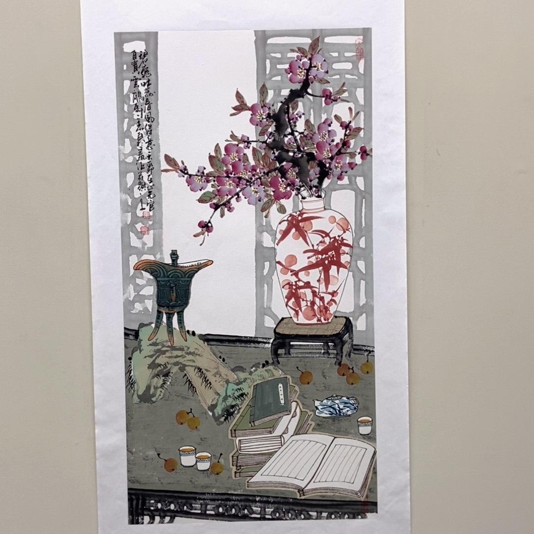 国画陈党明三尺佳作