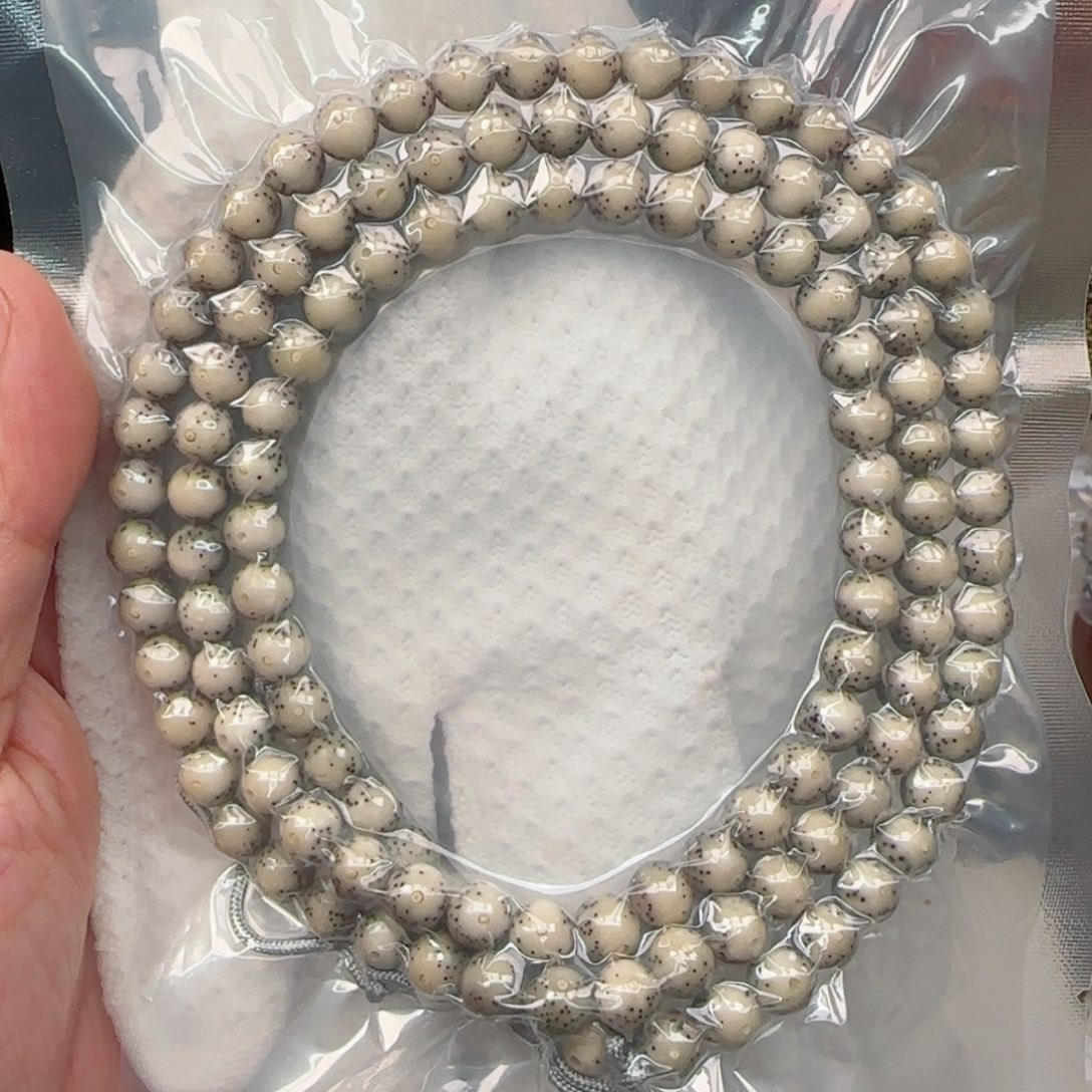 星月菩提手串通体留白108-8mm圆