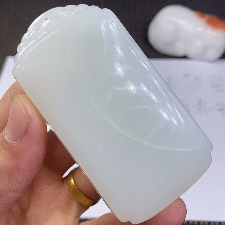 和田玉未镶嵌挂件